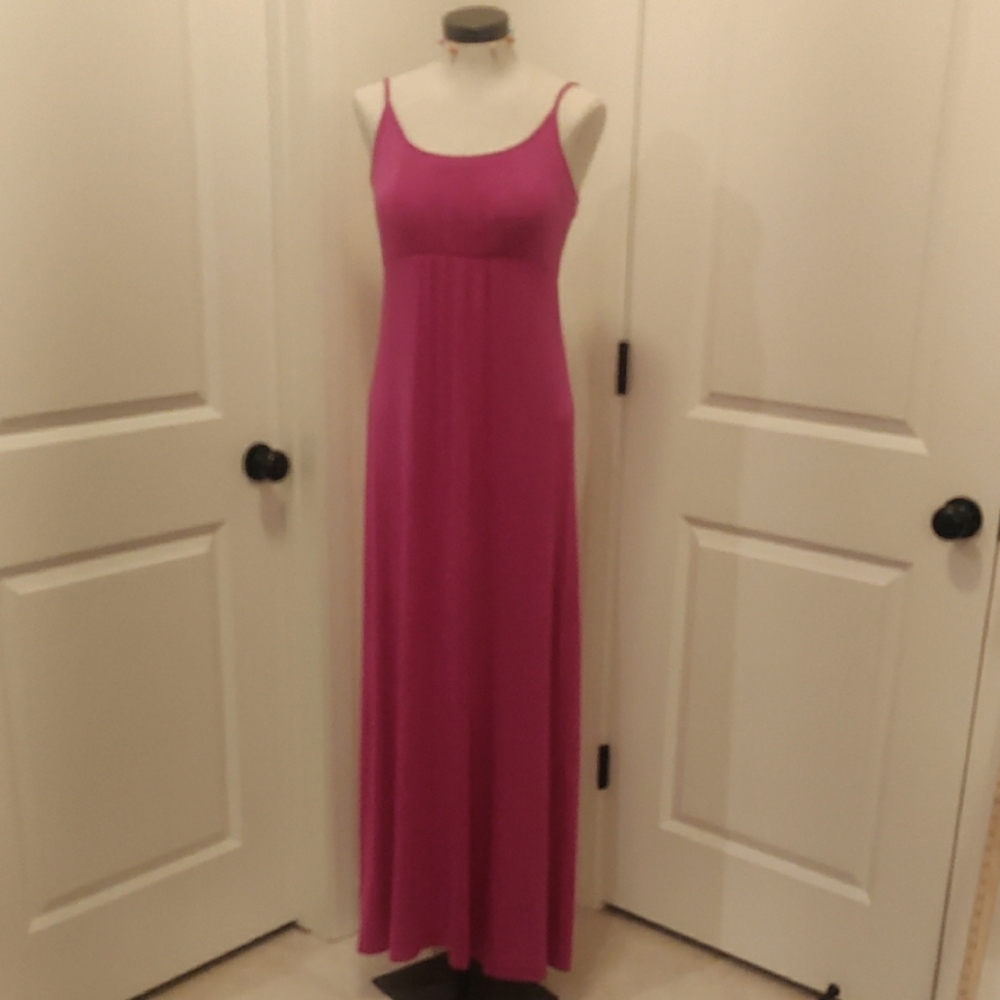 Calvin Klein Pink Sleeveless Spaghetti Strap Jersey Sundress Sz 4